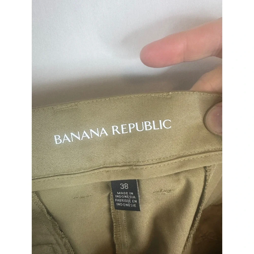 Banana Republic Mens Core‎ Temp Khaki Chino Shorts Tan Beige Size 38